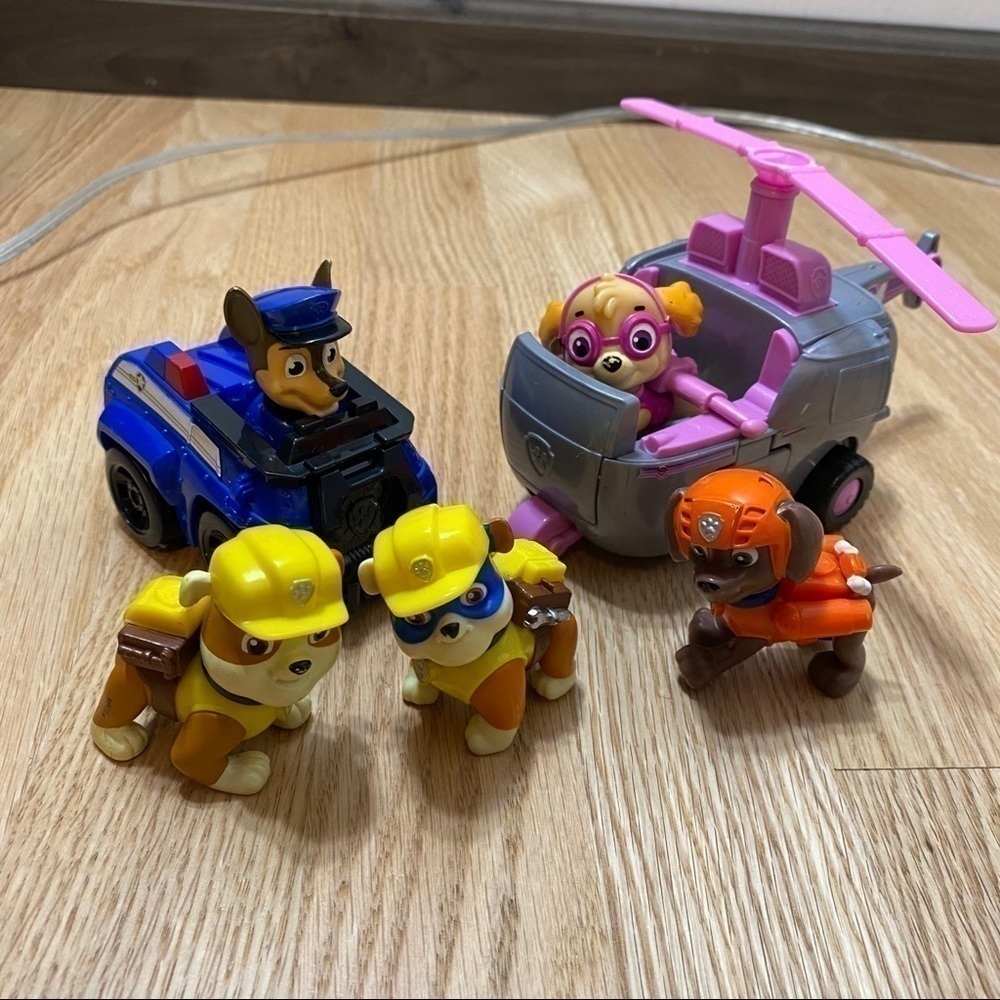 Paw Patrol Play Figure Toy Set Rubble Skye Zuma